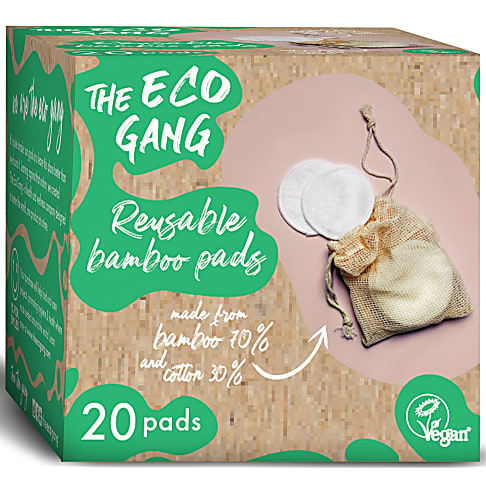 The Eco Gang Herbruikbare Bamboe Wattenschijfjes - 20 stuks