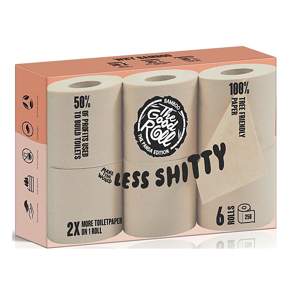 Big Green Smile The Good Roll Toiletpapier Naked Panda Edition 6 rollen aanbieding