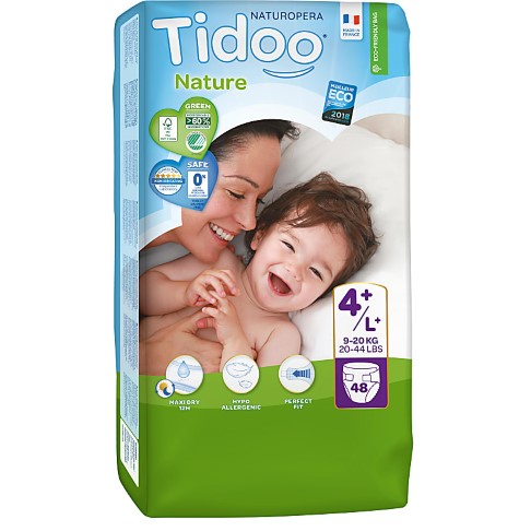 Tidoo Nature Luiers Maat 4+ (9-20kg)