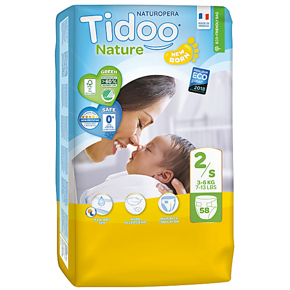 Image of Tidoo Nature Luiers Maat 2 - Mini 3-6kg