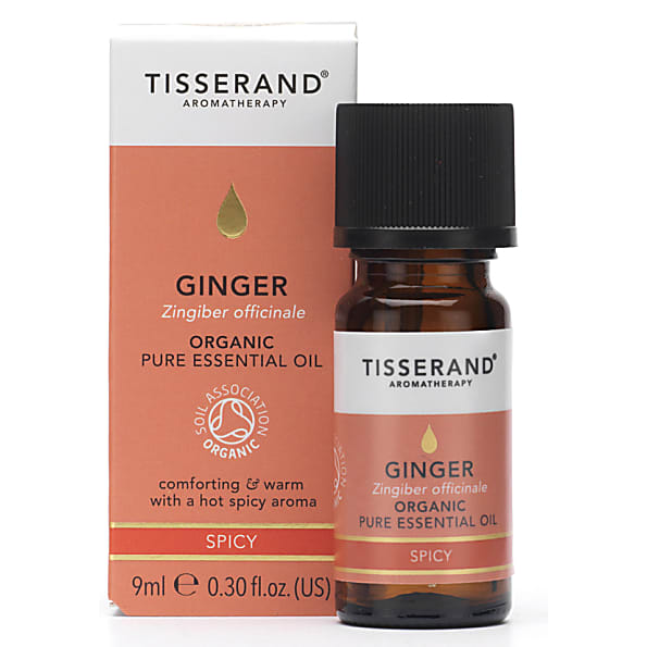 Image of Tisserand Ginger Organic Essential Oil 9ml - zuiverend