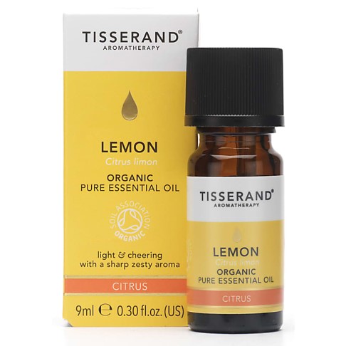 Tisserand Lemon Organic Essential Oil 9ml - verfrissend