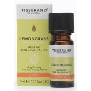 Tisserand Lemongrass Organic Essential Oil 9ml