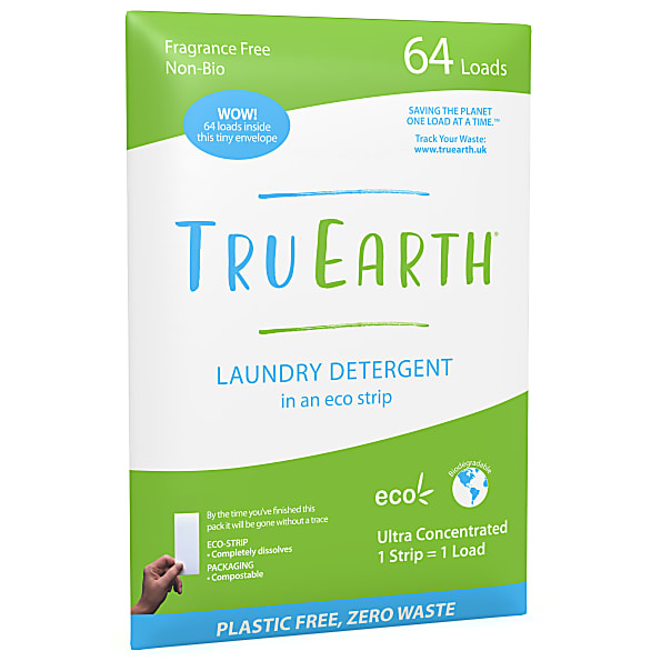 Image of Tru Earth Eco Wasstrips Parfumvrij 64 wasbeurten