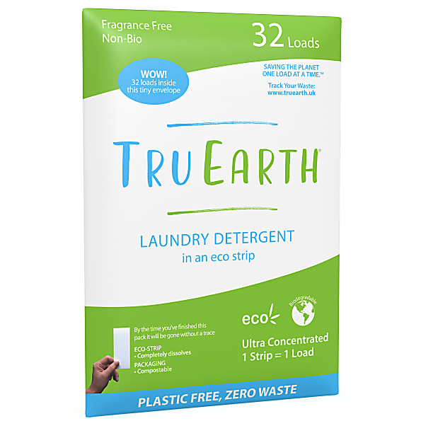 Image of Tru Earth Eco Wasstrips Parfumvrij 32 wasbeurten