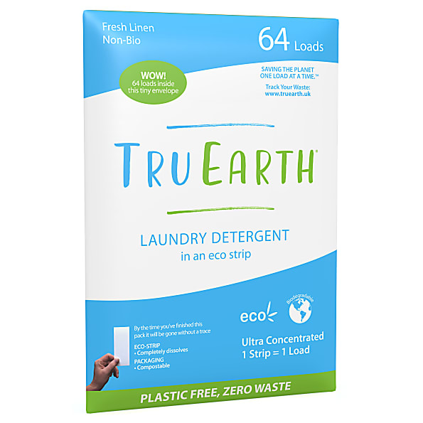 Image of Tru Earth Eco Wasstrips Fresh Linen 64 wasbeurten