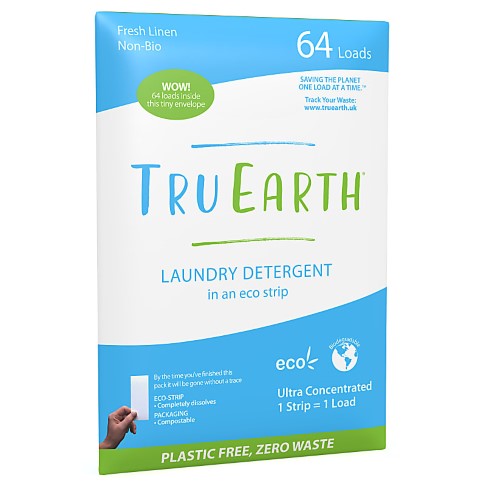Tru Earth Eco Wasstrips Fresh Linen (64 wasbeurten)