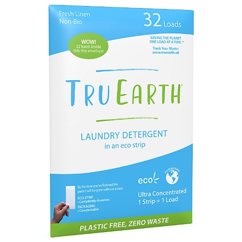 Tru Earth Eco Wasstrips Fresh Linen (32 wasbeurten)