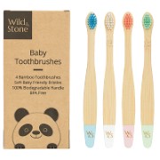 Wild & Stone Baby Bamboe Tandenborstel 4 Pak - Extra Soft
