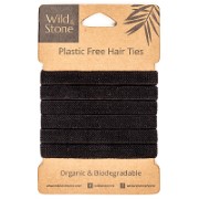 Wild & Stone Plasticvrije Haarelastiekjes - Zwart