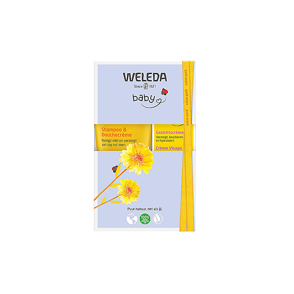 Image of Weleda Voordeelset Gezichtscreme/Shampoo & Douchecreme