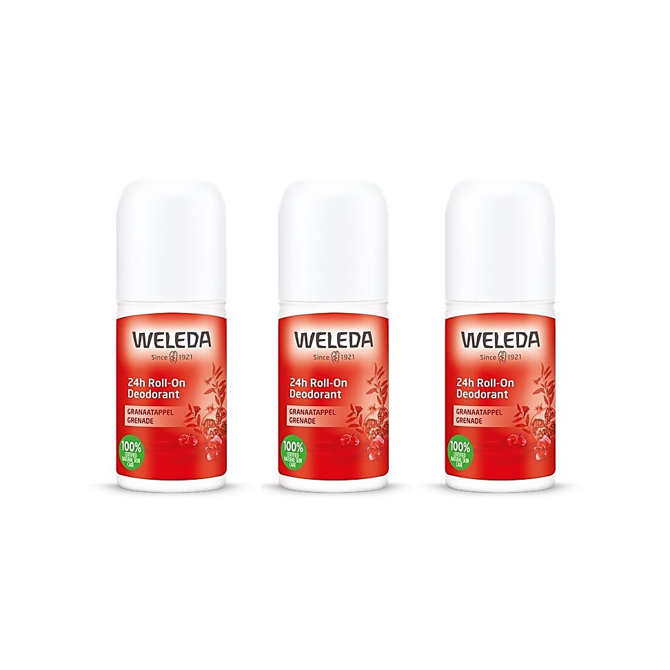 Image of Weleda Granaatappel 24h Roll-On Deodorant Voordeelset