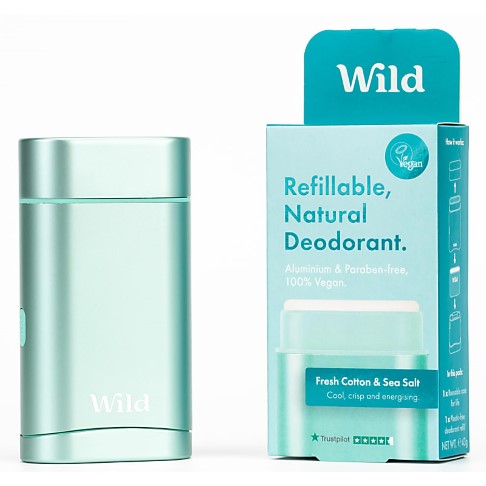 Wild Aqua Deodorant Starterspakket - Fresh Cotton & Sea Salt