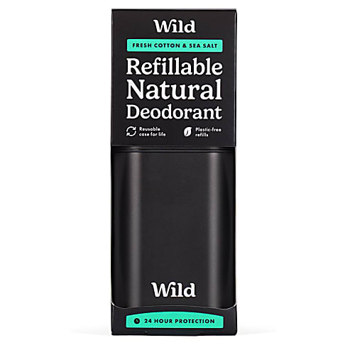 Wild Black Hervulbare Deodorant - Fresh Cotton & Sea Salt