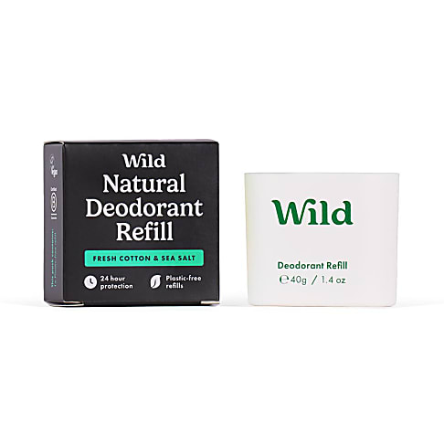 Wild Deodorant Refill - Fresh Cotton & Sea Salt