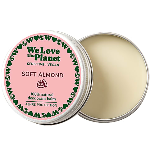 We Love The Planet Vegan Deodorant Balm Soft Almond (gevoelige huid) 35g