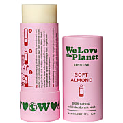 We Love The Planet Deodorant Stick Soft Almond (gevoelige huid) 40g