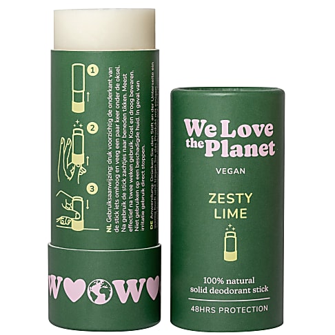 We Love The Planet Vegan Deodorant Stick Zesty Lime 40g