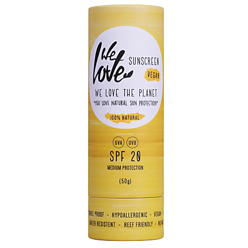 We Love The Planet Natuurlijke Zonnebrandstick SPF20