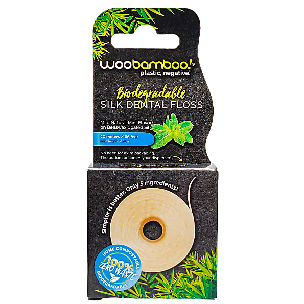 Image of WooBamboo Eco Flosdraad Munt - 20 Meter