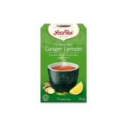 Yogi Tea Green Tea With Ginger & Lemon Bio Thee (17 zakjes)