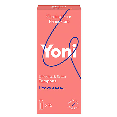 Yoni Biologisch Katoenen Tampons Heavy (16 stuks)