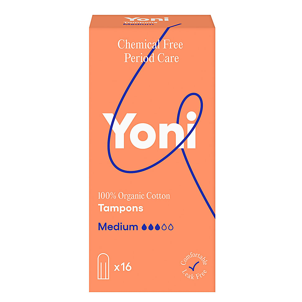 Image of Yoni Biologisch Katoenen Tampons Medium 16 stuks