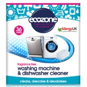 Ecozone Fragrance Free Wasmachine & Vaatwasser Reiniger (36 tabletten)