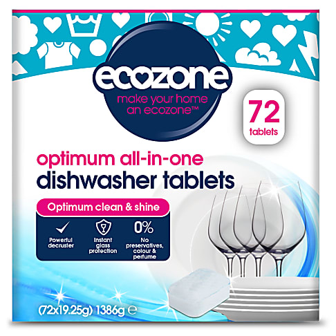 Ecozone Optimum All In One Vaatwastabletten (72 Stuks)