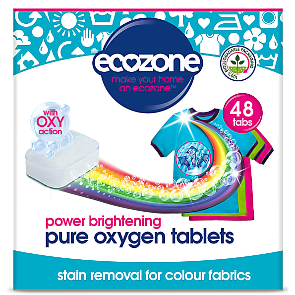 Image of Ecozone Pure Oxygen Brightener Tabletten Gekleurde Was