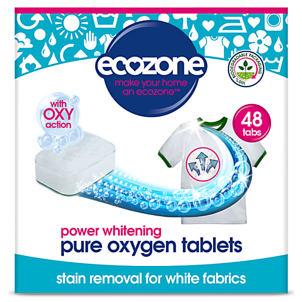 Image of Ecozone Pure Oxygen Whitener Vlekverwijderaar Tabletten Witte Was